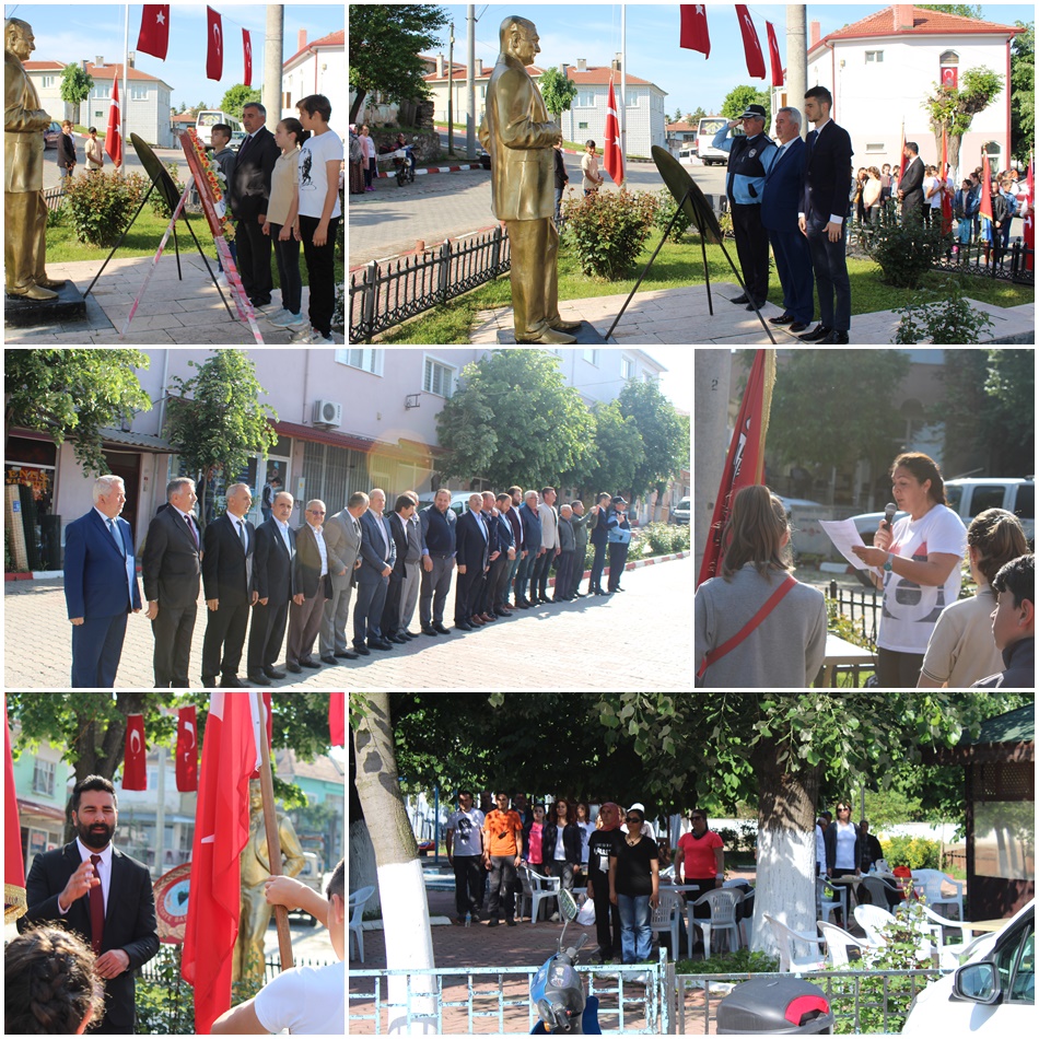 19 Mayıs Atatürk’ü Anma Gençlik ve Spor Bayramı çelenk töreni yapıldı…