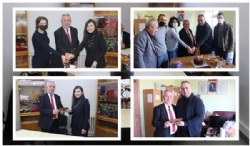 Belediye Başkanımız Hüseyin KASAP Öğretmenler Günü dolayısıyla Üsküp Atatürk İlkokulu ve Ortaokulu öğretmenlerini ziyaret etti…