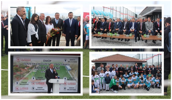 Sayın Osman Aşkın BAK Teşrifi ile Futbol Sahamızın Açılış Töreni