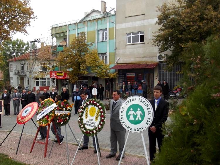 73. Ölüm yıl dönümünde Üsküp Atamızı Saygıyla Andı