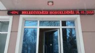 Belediyemiz hizmet binasına led panel…