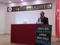 Üsküp’ te Namazla Diriliş konferansı