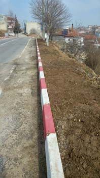 Kırklareli Caddesi tretuvar çalışmaları 