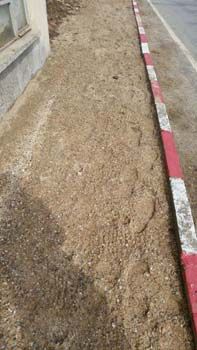 Kırklareli Caddesi tretuvar çalışmaları 