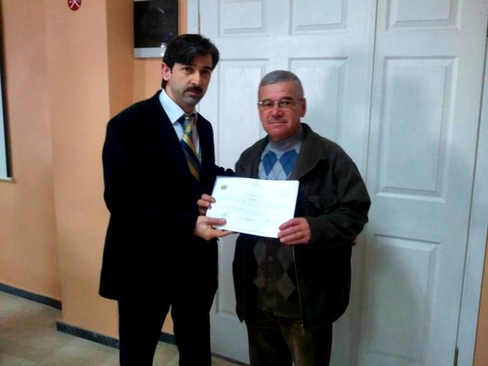 Asma Yetiştiriciliği kursunun sertifika töreni gerçekleştirildi