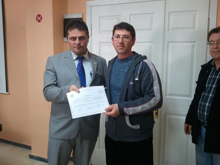 Asma Yetiştiriciliği kursunun sertifika töreni gerçekleştirildi