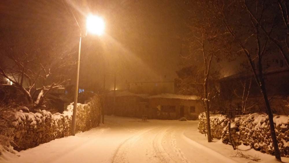 Üsküp'te kar yağışı etkili oldu