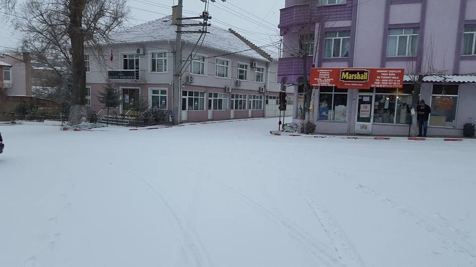Üsküp'te kar yağışı etkili oldu