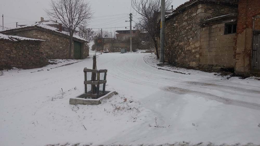 Üsküp'te kar yağışı etkili oldu