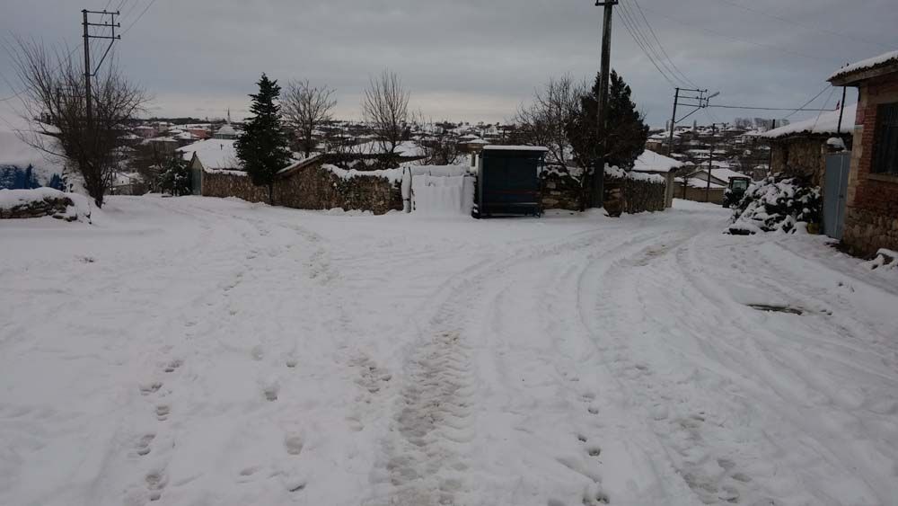 Üsküp'te kar yağışı etkili oldu