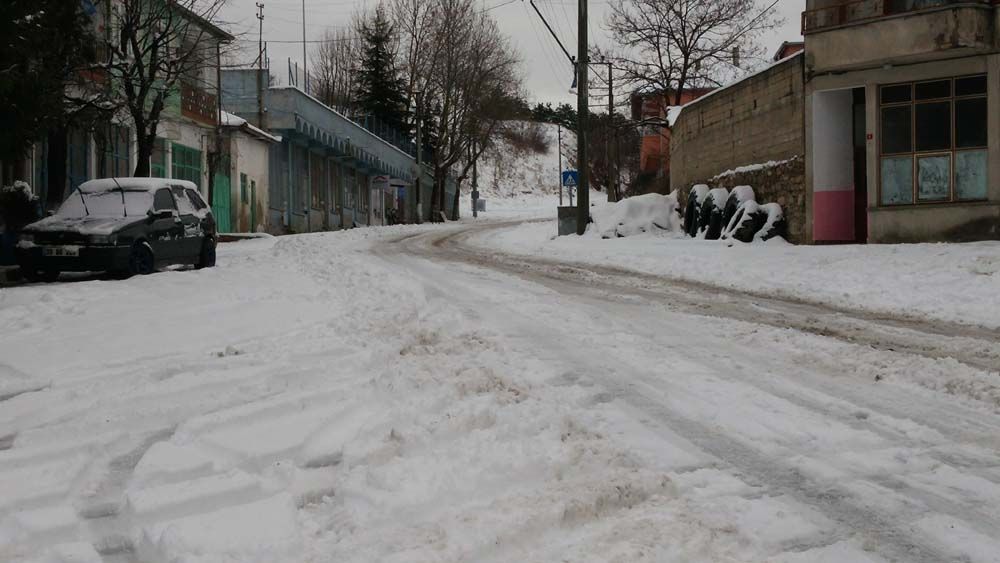 Üsküp'te kar yağışı etkili oldu