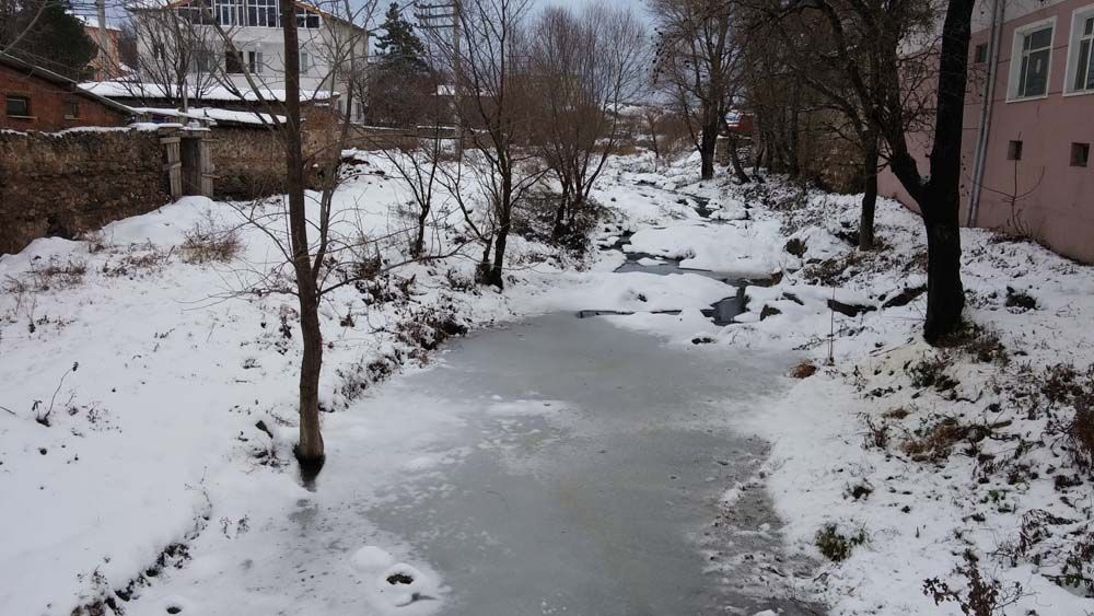 Üsküp'te kar yağışı etkili oldu