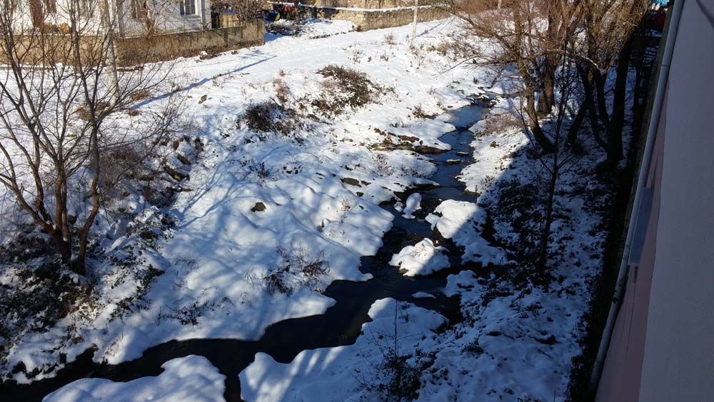 Üsküp'te kar yağışı etkili oldu