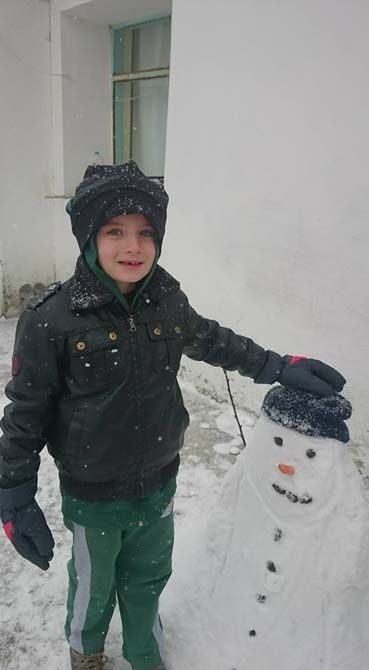 Üsküp'te kar yağışı etkili oldu