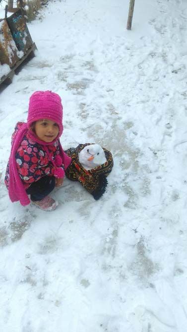 Üsküp'te kar yağışı etkili oldu