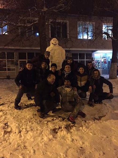 Üsküp'te kar yağışı etkili oldu