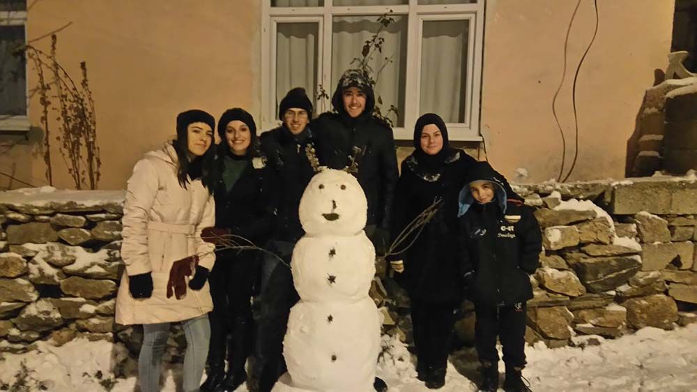 Üsküp'te kar yağışı etkili oldu