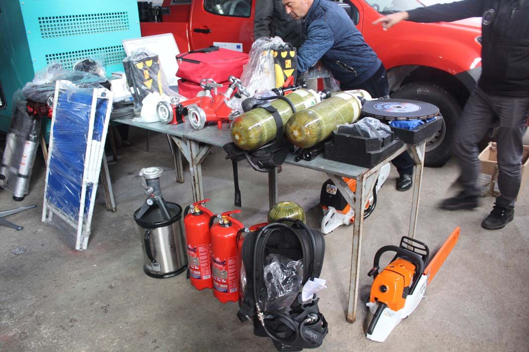 AB Projesi Yangın Söndürme Araçları Teslimi ve Seminer