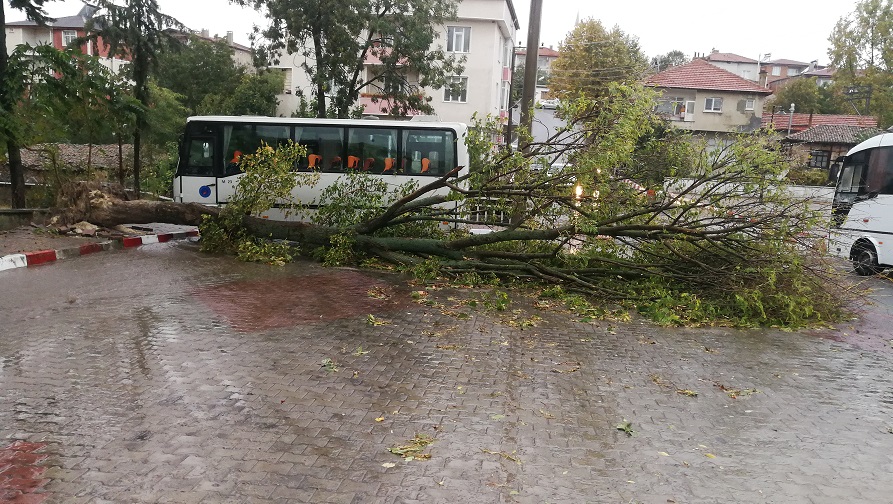 Beldemizde 04 Ekim 2019 Cuma günü, şiddetli fırtına etkili oldu…