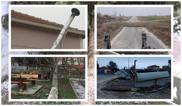 Beldemizde şiddetli fırtına etkili oldu…