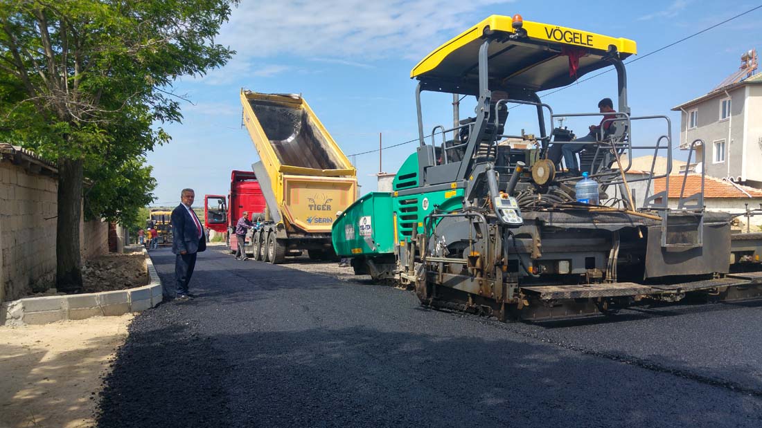 BSK sıcak asfaltlama çalışmaları hız kesmeden devam ediyor…