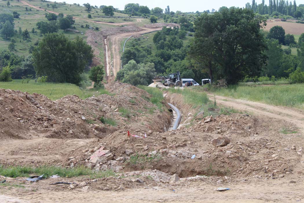 Kapalı sulama sistemi çalışmaları hızla devam ediyor…