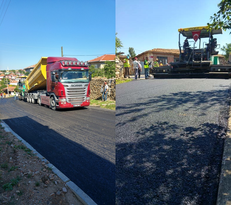 Beldemizde BSK sıcak asfalt kaplama çalışmalarının ikinci kısmı başladı…