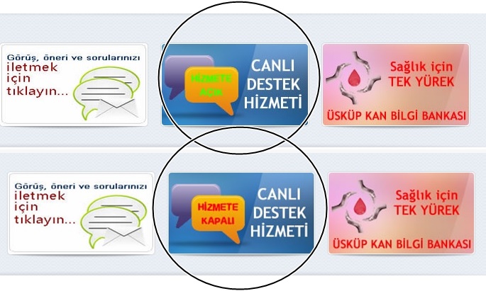 Web sitemizde Canlı Destek Hizmeti başladı…