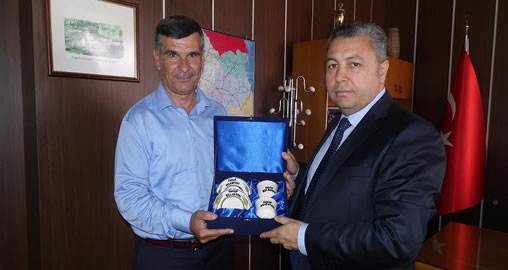 İl Emniyet Müdürü Hüseyin AKTAŞ’tan Belediye Başkanımıza ziyaret..