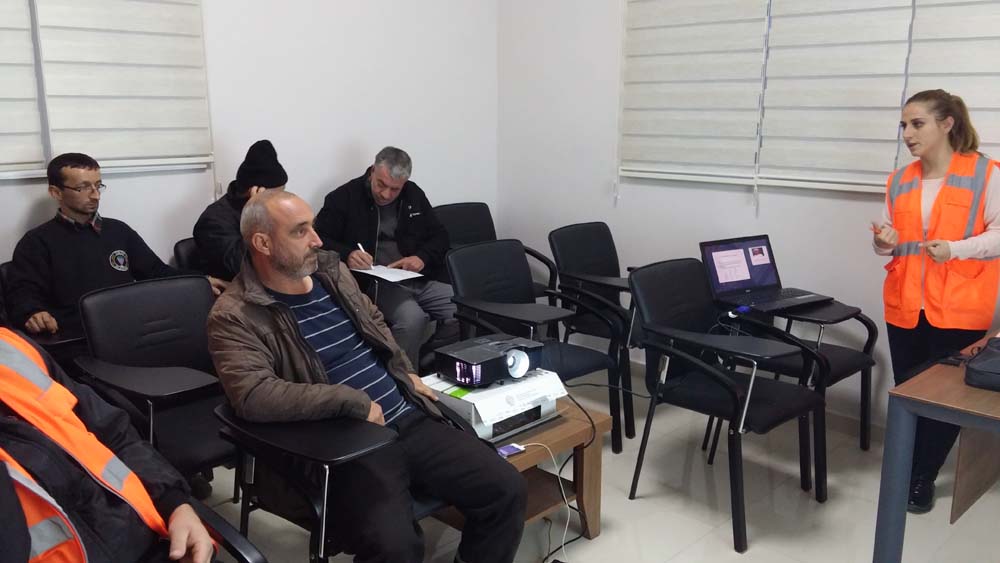 Belediyemiz işçi personeline İş Sağlığı ve Güvenliği eğitimi verildi…