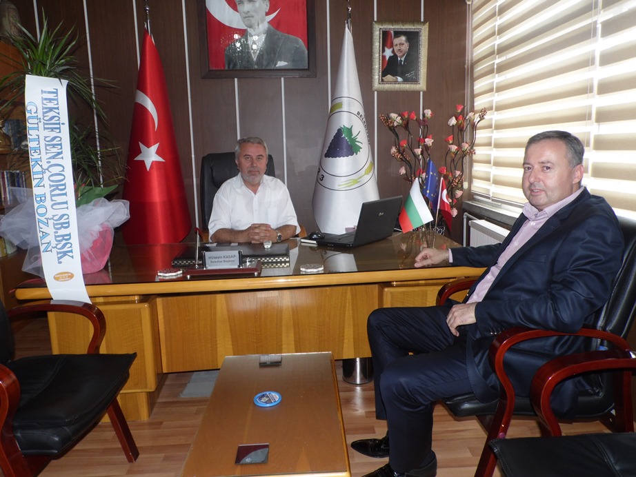 TEKSİF Çorlu Şube Başkanı Gültekin BOZAN’dan Başkanımıza ziyaret…