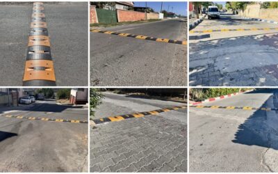 Beldemizin trafik güvenliği için beş noktaya hız kesici kasis yerleştirildi…
