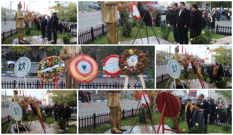 Gazi Mustafa Kemal ATATÜRK’ ün, aramızdan ayrılışının 87’ nci yıl dönümü dolayısıyla beldemizde çelenk sunma töreni gerçekleştirildi.